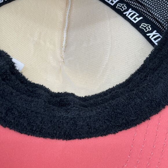 Fox Racing Neon Snapback Trucker Hat Black Orange White Cap Mesh Adjustable - Picture 10 of 13